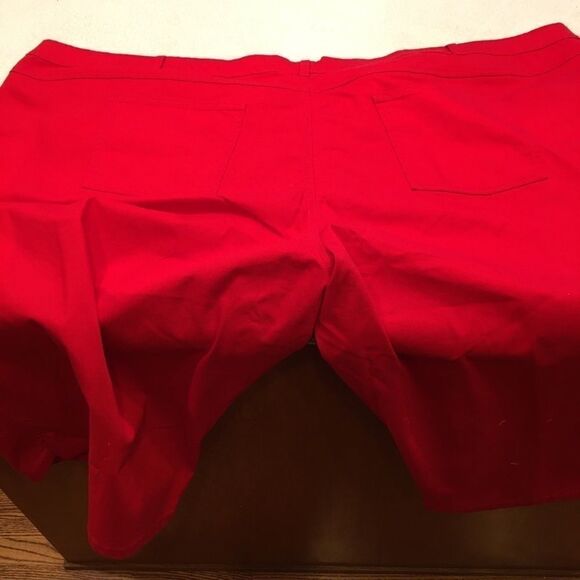 Woman Within size 42w Petite red Capris NWOT - Picture 8 of 11